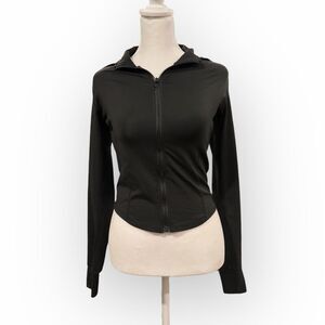 Black Zip-Up Performance Jacket | Size S
